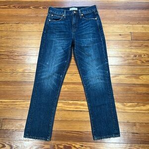 Madewell Straight Leg Crop Jean Size 24